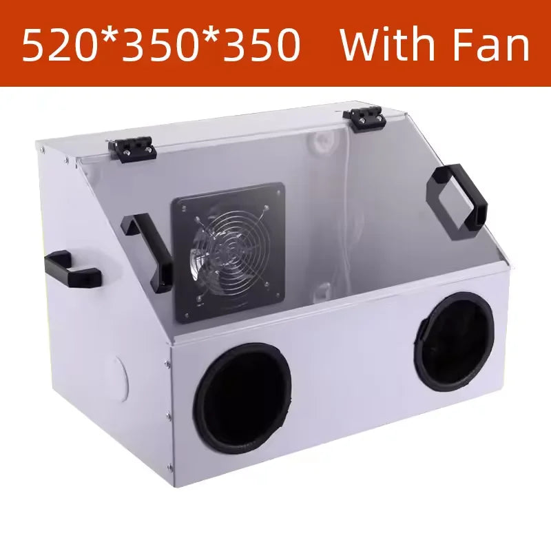 Grinding Dust Box Metal Structure Dust Box Ventilation Fan Dust Extraction Box for Craft Work Sanding Polishing