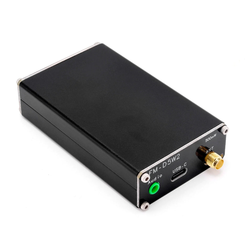 2km 0.5W FM Transmitter 76M-108Mhz Digital Display Stereo FM Transmit TYPE-C USB Churches CAR Radio Broadcast Campus Station