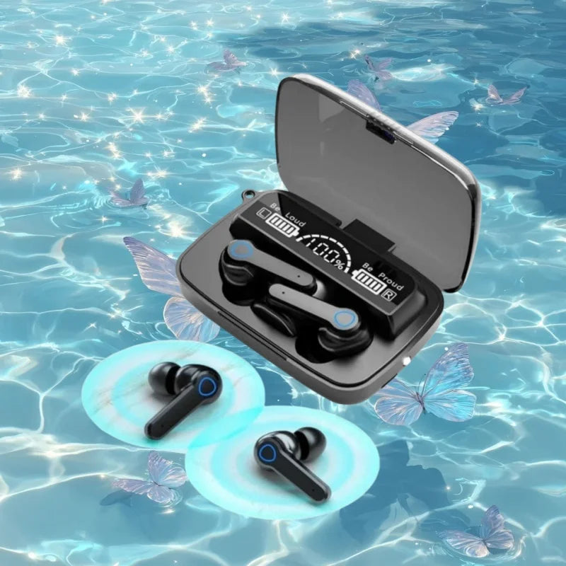 M19 Bluetooth Headset Wireless Tws Gaming Support Noise-cancelling Touch In-ear Mini Emergency Power Bank Headset