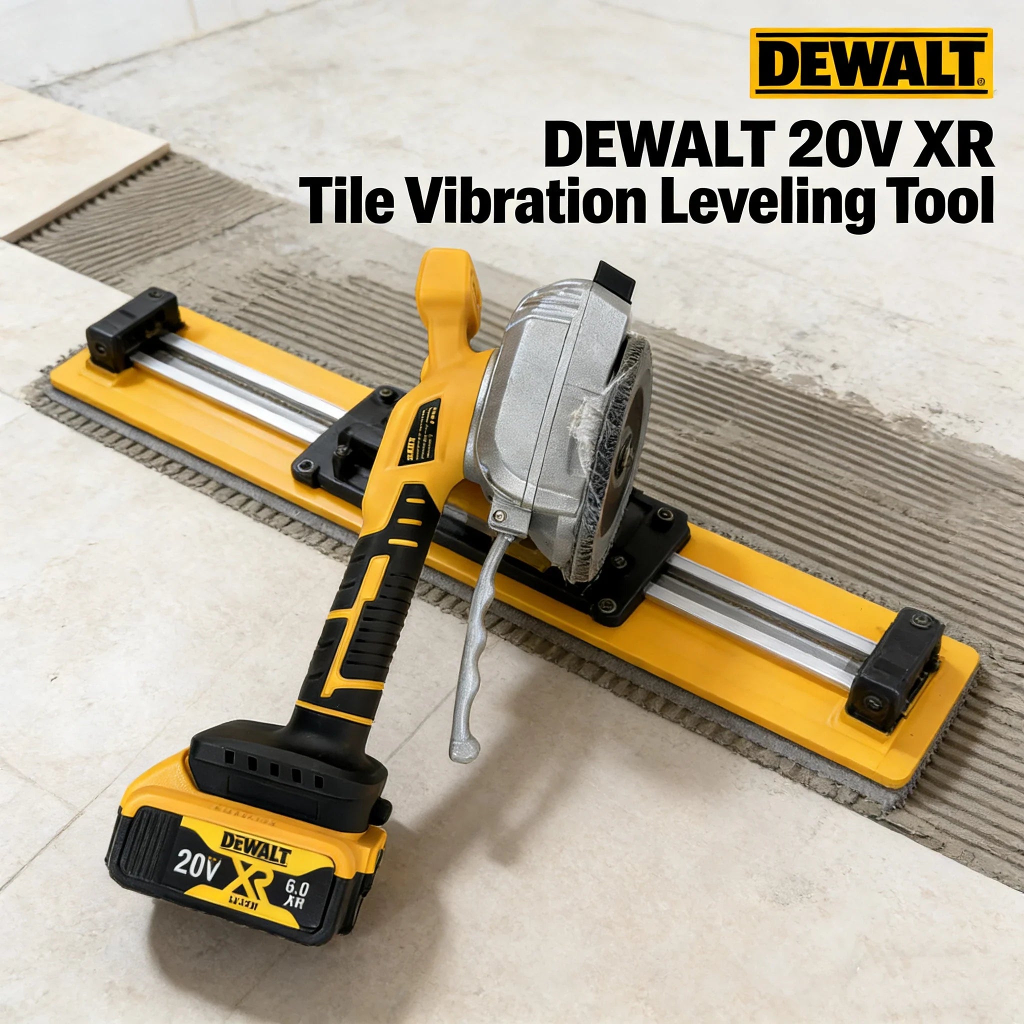 2026 Dewalt 20V Battery Tile Vibrating Tool Slip-proof Vibration Machine Suction Cup Vibrator Handheld Tiling Leveling Laying
