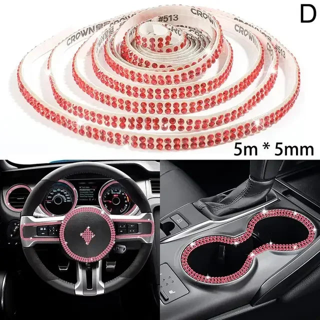 Car Decorative Stickers Auto Crystal Artificial Diamond Girls Car Decoration Accessories Auto Interior Cover  Waterproof amagi