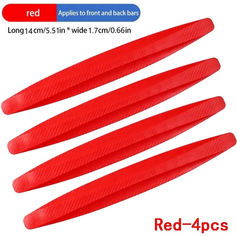 6/4 Piece Universal Front Rear Bumper Corner Protector Guard Car Anti-collision Protection Decoration Strip Car Accessories New