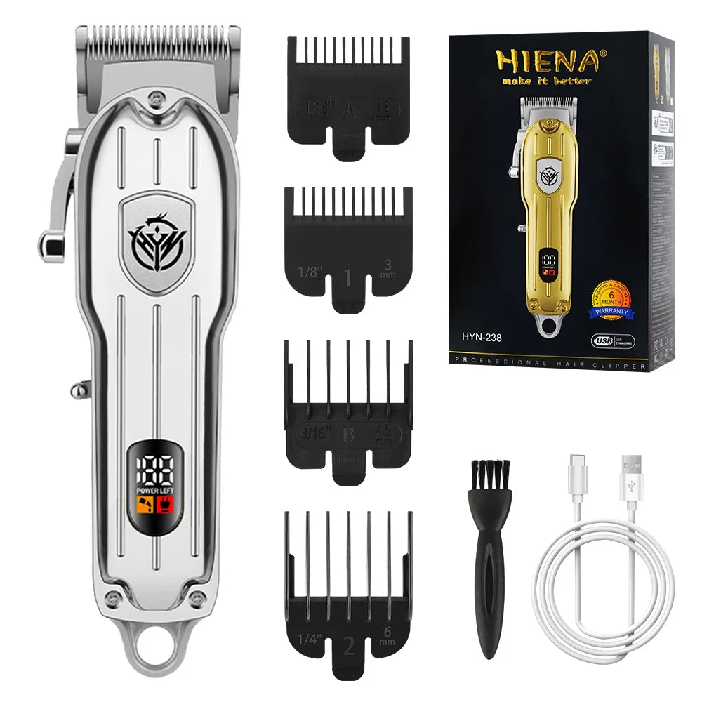 hiena Hair Clipper Barber Professional Cordless Trimmer Magnetic Motor Mower Men Hair Cutter 9000 RPM Hair Cutting Machine