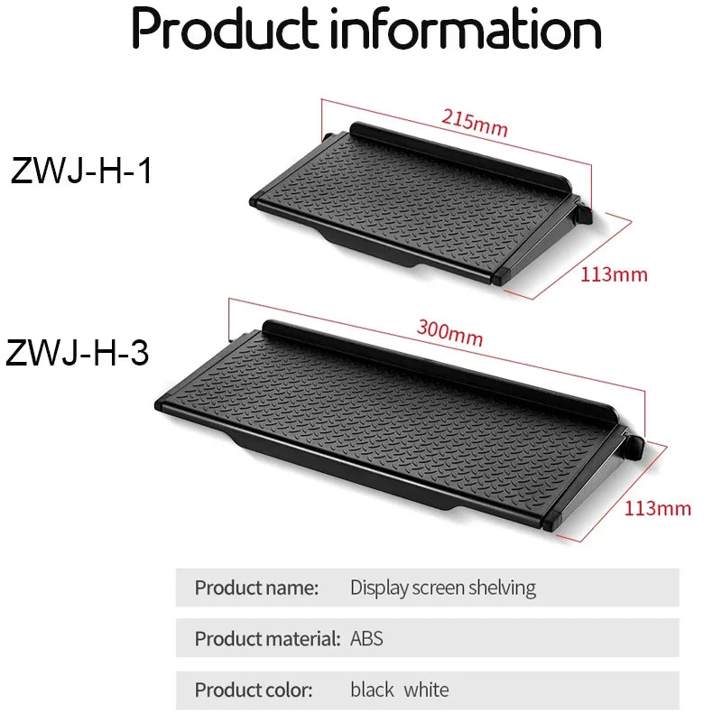 TV Screen Top Storage Shelf Adjustable Monitor Storage Rack Computer Desktop Display Stand TV Router Storage Rack Home Organizer