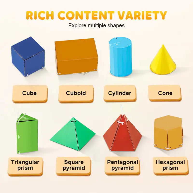 Pull String 3D Geometry Learning Book Stereoscopic Geometric Model Primary School Mathematics Teaching Game For Children Fun DIY