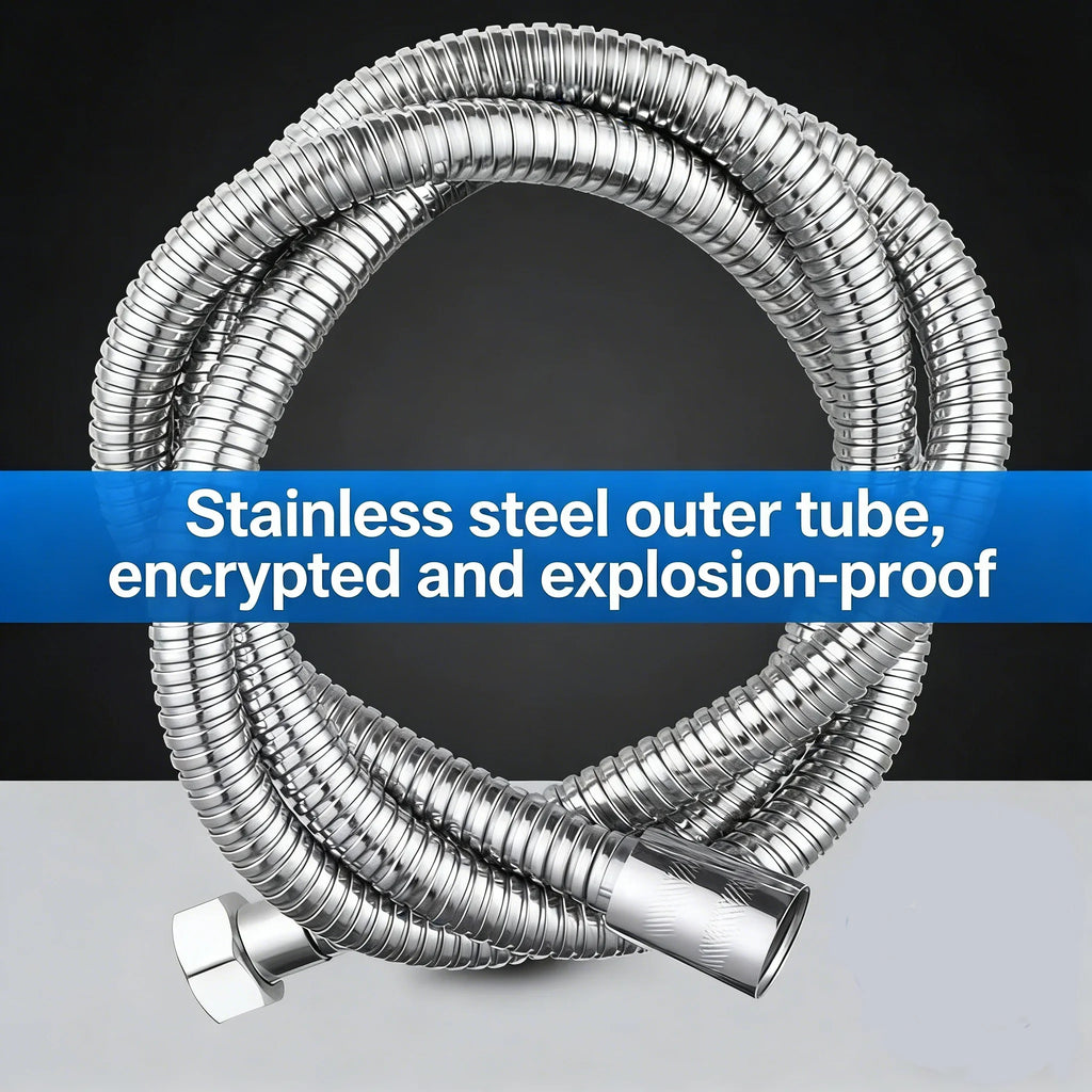 Spray hose, pressurized shower hose, explosion-proof water pipe, rain shower hose, thickened high-pressure shower hose ﻿