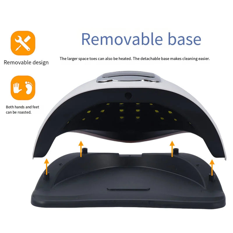 UV Manicure Lamp 110V-240V Induction Drying Lamp Can Be Timed and Quickly Cured Without Blind Spots for Home Use in Nail Salons