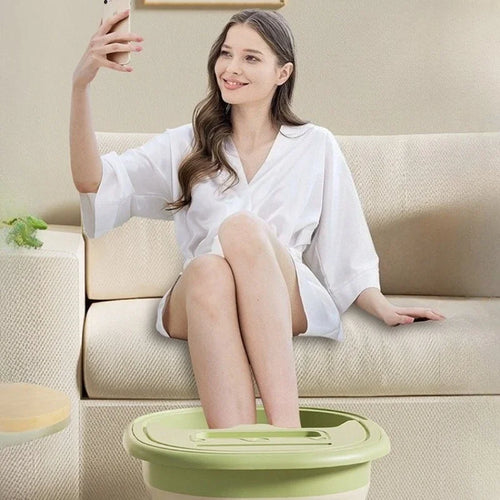 2026 Portable Foldable Foot Bath Tub - Thick Plastic Space-Saving Design, Needed for Home,Bedroom Use - Bathroom Accessories