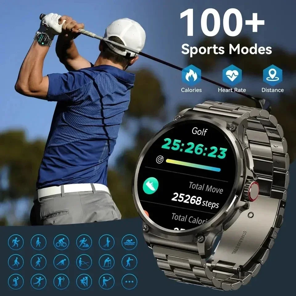 1.85-inch Ultra HD 710Mah Bluetooth Call GPS Sports Fitness Tracker For IOS HUAWEI Original Smart Healthy watch Men smartwatch