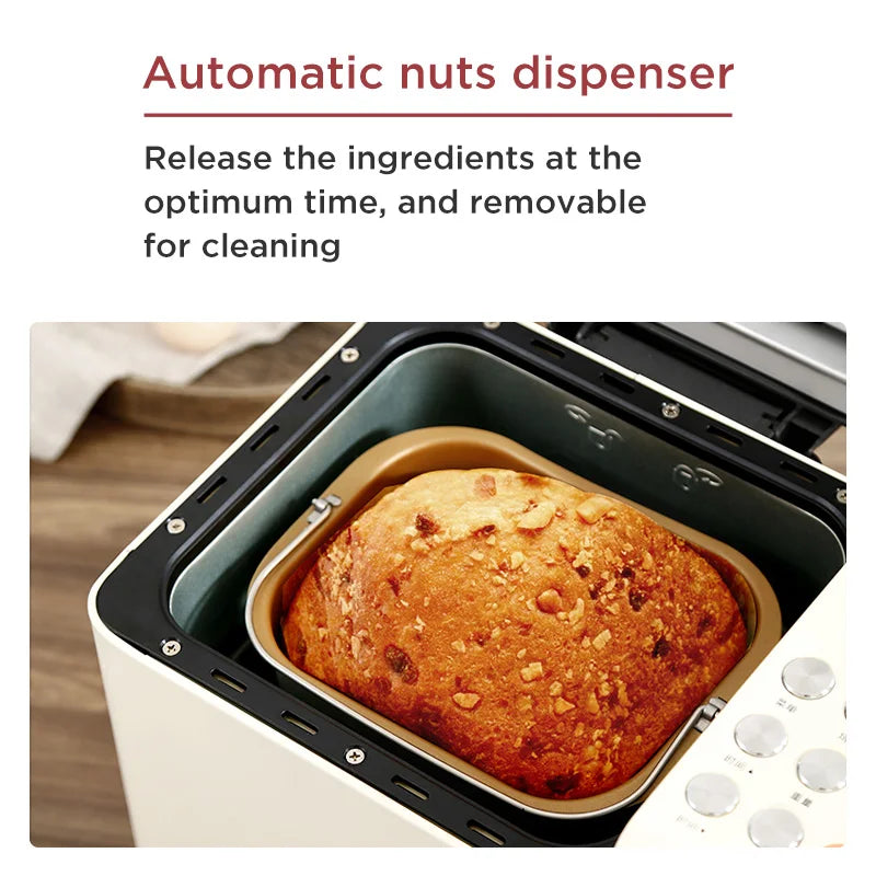 Petrus Bread Maker Machine 2lb Automatic Multi-function Bread Maker With Automatic Nuts Dispenser