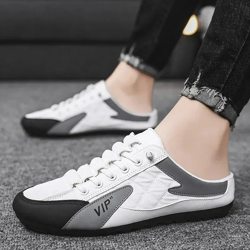 Men's Sneakers Summer Slippers for Men Trendy Men's Flat Bottom Casual Shoes Soft Sole Support Shoes