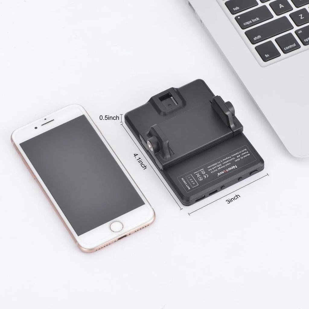 LED Portable Clip-on Selfie Light; Video Conference Lighting, 3 Lighting Modes, Suitable for iPhone Camera Laptop