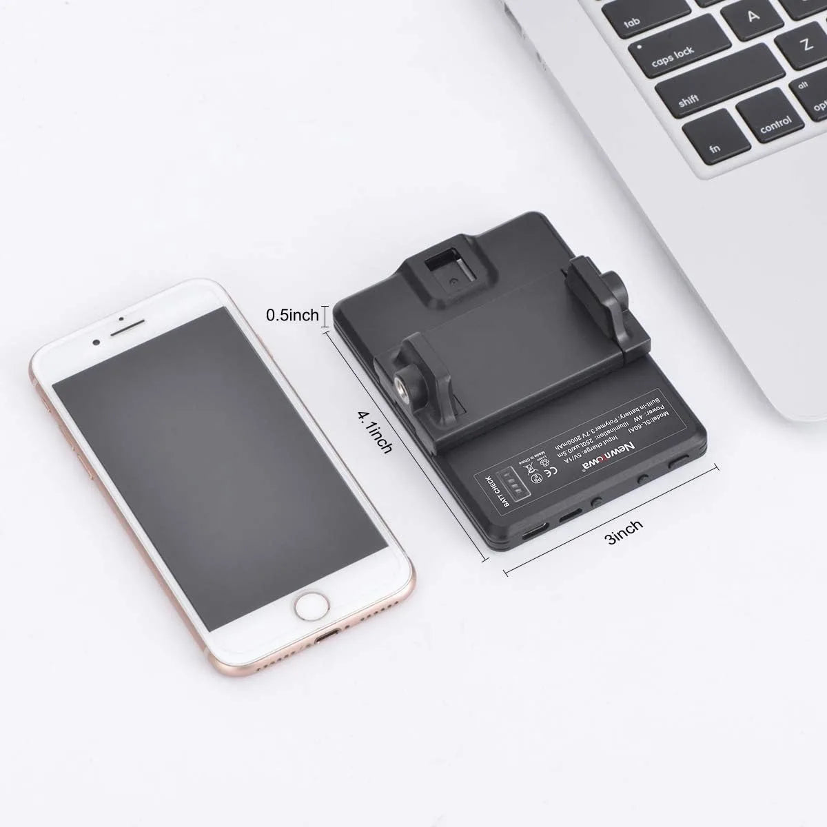 LED Portable Clip-on Selfie Light; Video Conference Lighting, 3 Lighting Modes, Suitable for iPhone Camera Laptop