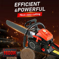 High Power 9800W Chainsaw 70cm Cutting Bar 2-Stroke Petrol Chain Saw Portable Handheld Tree Trimming Machine Wood Cutter
