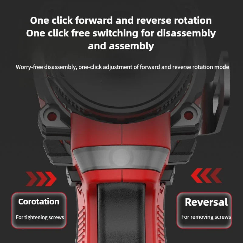 SUMAIWEI Brushless Electric Drill Cordless Knockable Driller Driver 80N.m 18V Screwdriver Li-ion Battery Electric Power Tools