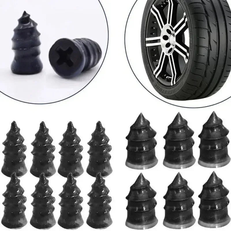 Vacuum Tyre Repair Nail Tire Puncture 10/30pcs Screws Motorcycle Fitting Set Tubeless Wheel Repair Punctures Kit Patches for Car