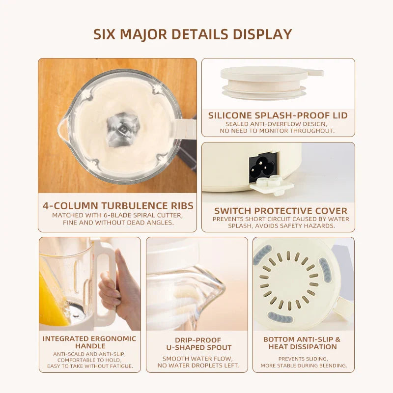 SUNATUR 2025 New Mini Blender Multifunctional Soy Milk Maker Automatic Home Use Philippines