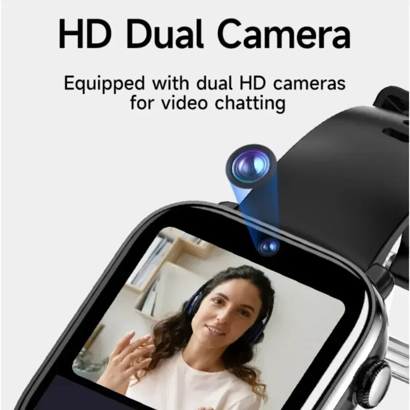 New 4G 5G Full Network SIM Card Smartwatch I1  with HD Camera Wifi NFC GPS Rugged Google Play Sport Android Men Women Smartwatch