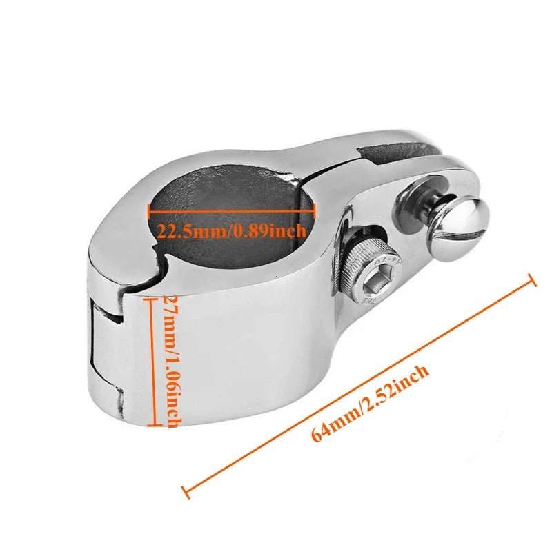 316 Stainless Steel Fitting Boat Bimini Top Hinged 22mm 25mm 30mm 32mm Jaw Slide Easy Install Marine Hardware
