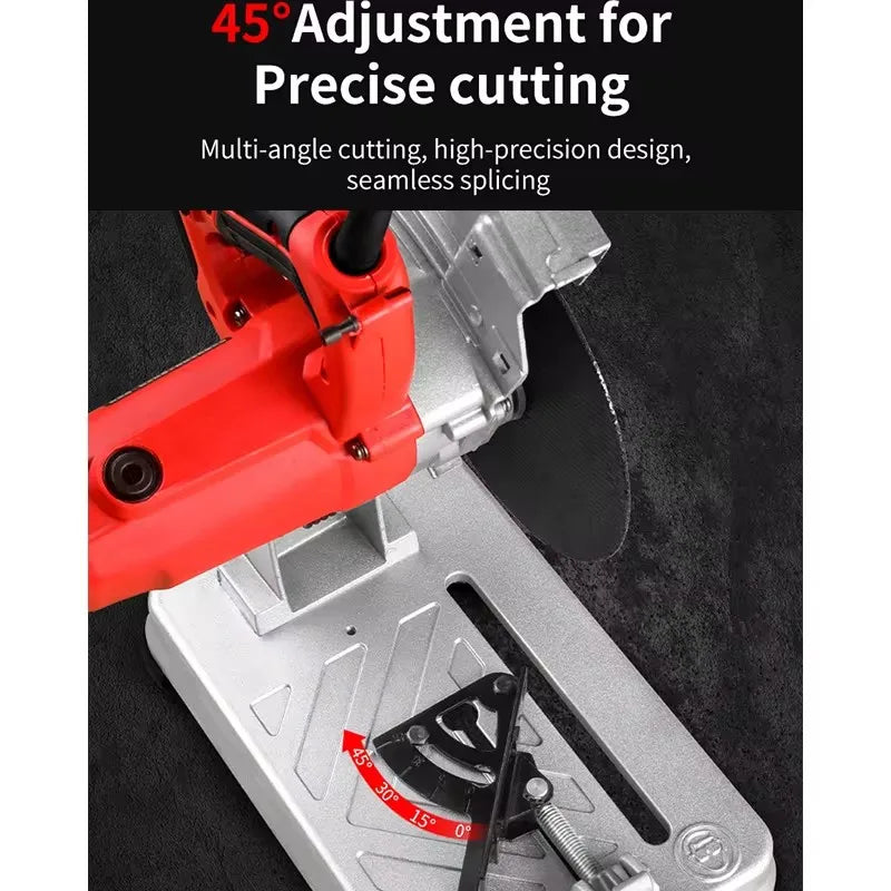 Mini Profile Cutting Machine 0-45 Degrees Table Cutter Mini Electric Saw Table Saw for Cutting Metal Wood Plastic
