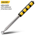 Deli 98/115/160CM Multifunction Telescopic Self Defense Hammers Empty Drum Hammer Room Test Rod Inspection Room Tools Metel Test