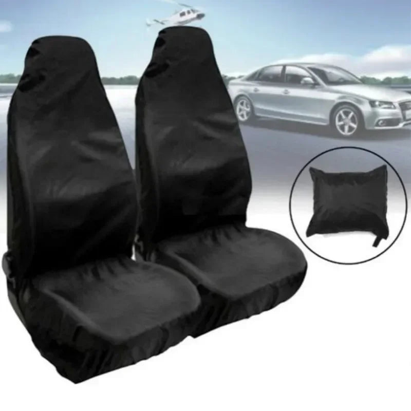 2Pcs Car Front Seat Protector Cover Heavy Duty Universal Waterproof Prevent Dust Car Seat Cover Breathable Cushion Protector