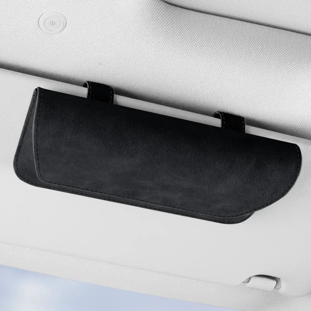 Car Glasses Holder Clip Accesorios Para Vehículos Internal Interior Decoration Case Cover Eyeglass Organizer Sun Glasses Storage
