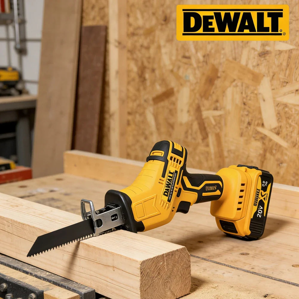 Fit Dewalt 2800RPM Cordless Reciprocating Saw 20V Brushless Electric Saw Multifunctional Metal Wood Pipe Cutting Saw Power Tool