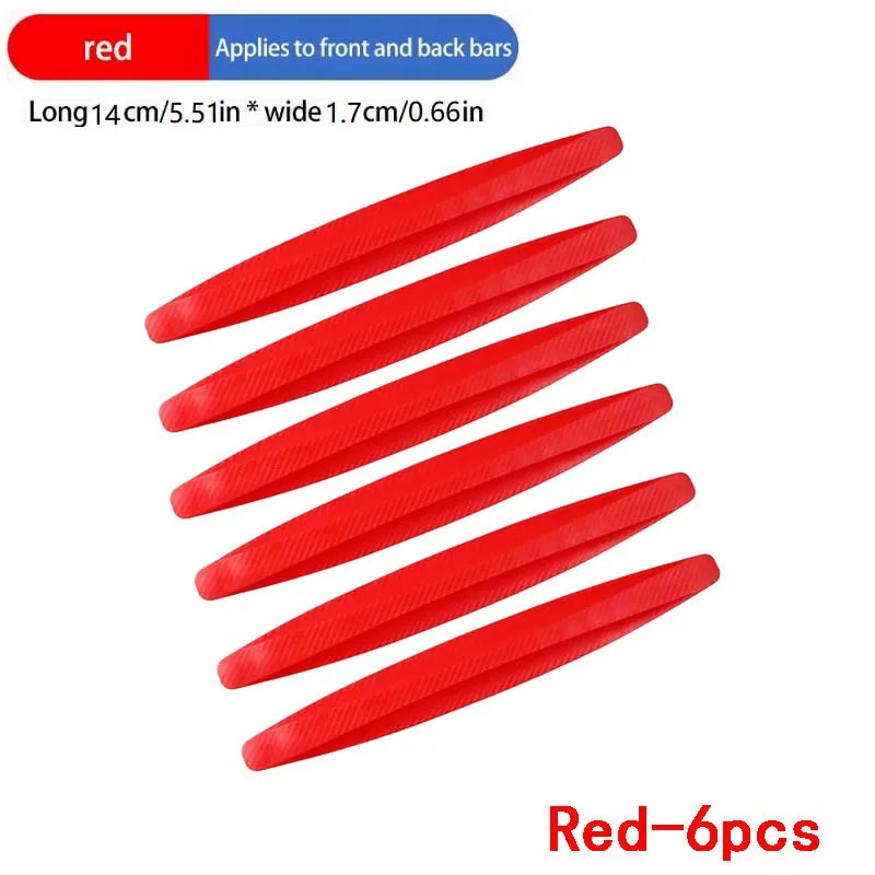 6/4 Piece Universal Front Rear Bumper Corner Protector Guard Car Anti-collision Protection Decoration Strip Car Accessories New