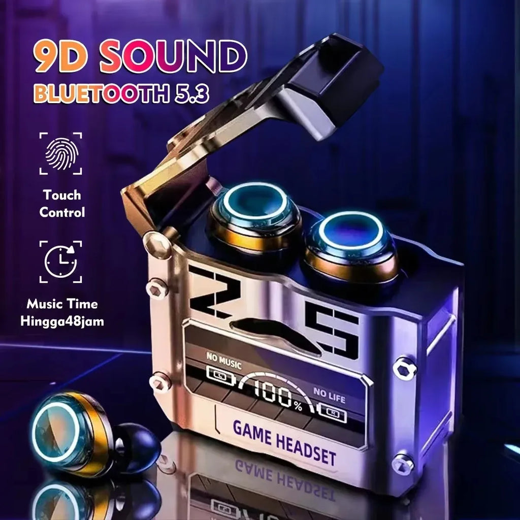 M25 TWS Wireless Headphones Bluetooth 5.3 Earbuds with LED Display Stereo, Touch Control & Noise Reduction Stereo Sound Headset