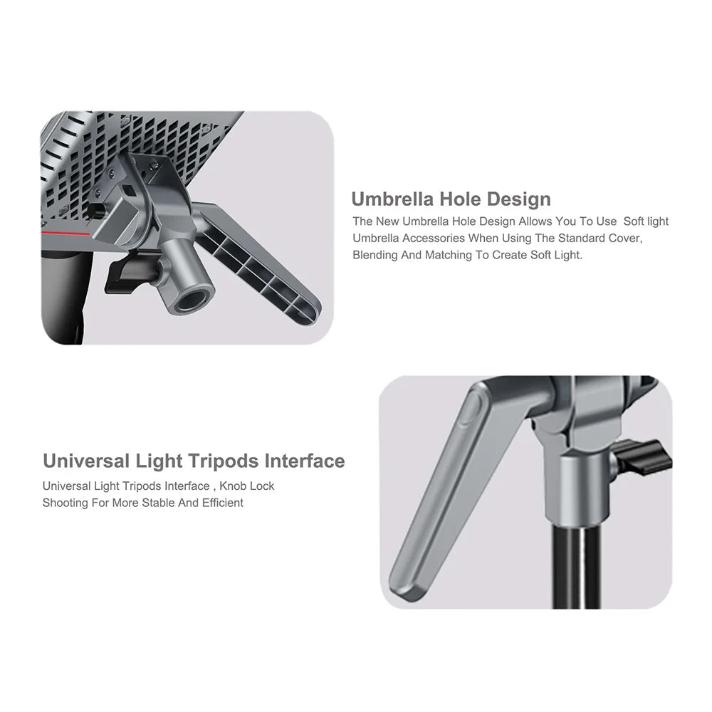 200W Ultra-high SSI Point Source Bi-color Video Light for Studio Photography Fill Light COB Lamp