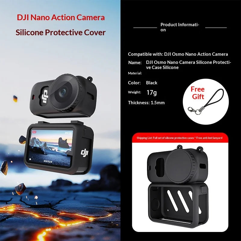 DJI OSMO Nano Full-Body Silicone Cover, Scratch-Resistant Protective Camera Skin, Ultra-Fit Lightweight Accessory