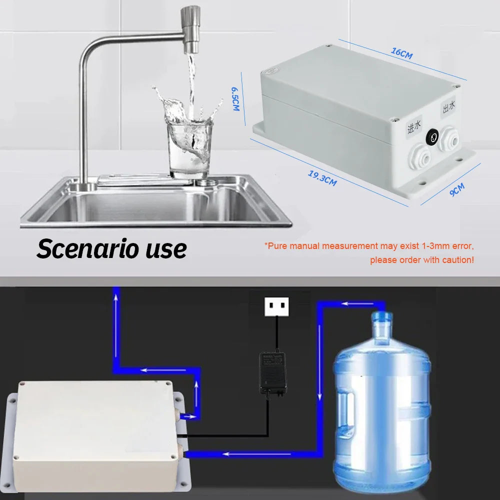 Electric Water Pump Faucet Galley Automatic Water Suction Pump 12V 1.5 L/ min Caravan Motorhome Boat Kitchen Water Pump
