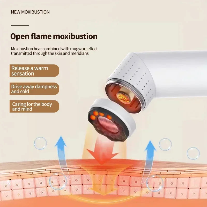 Moxibustion Scraping Massager Warm Body Massage Health Preservation Meridian Relieve Pain Scrap Board Beauty Health Protection