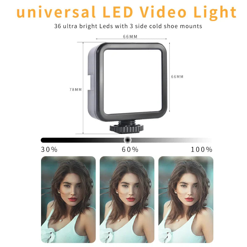 Smartphone Vlogging Kit With Tripod Phone Holder Mini Microphone LED Fill Light Starter For TikTok Live Stream Video YouTube