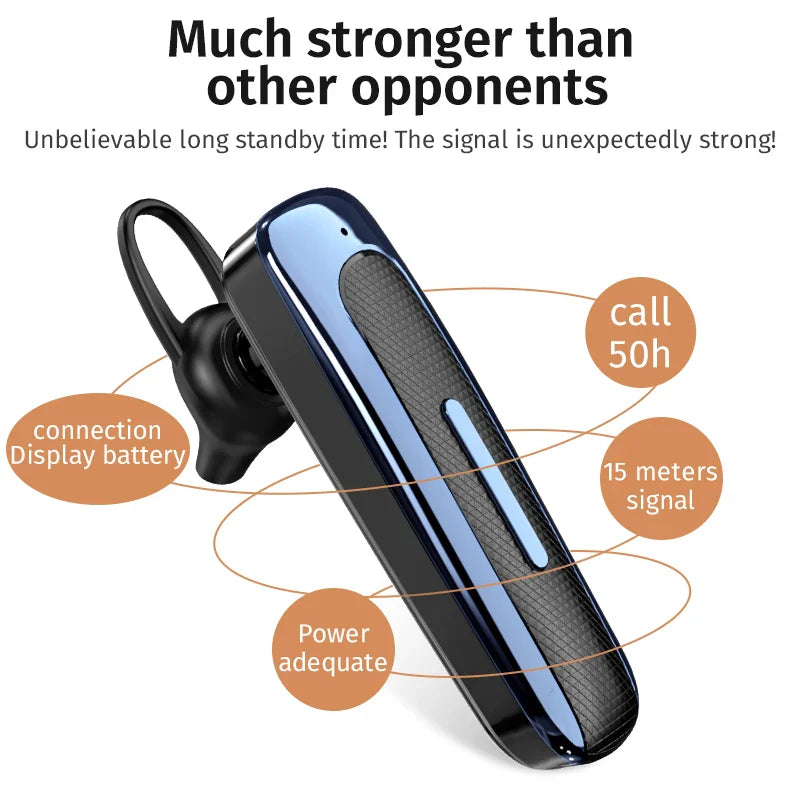 Wireless Bluetooth Headphones With Microphone Earphones Noise Cancelling Handsfree Noise Canceling Headset For Driving Busines