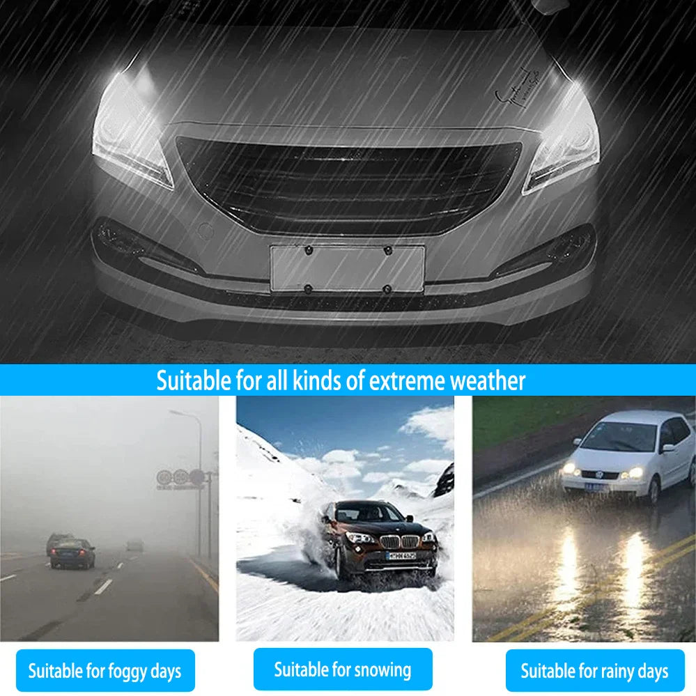 1Pc 12V LED Car Daytime Running Light Flexible Waterproof Strip Auto Headlights White Turn Signal Brake Flow Lights Car Styling