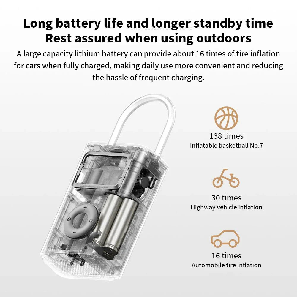 Original MIJIA Air Pump 2 Pro Portable Electric Air Compressor Mi Inflatable Treasure 150psi High Pressure Motorcycle Car Soccer
