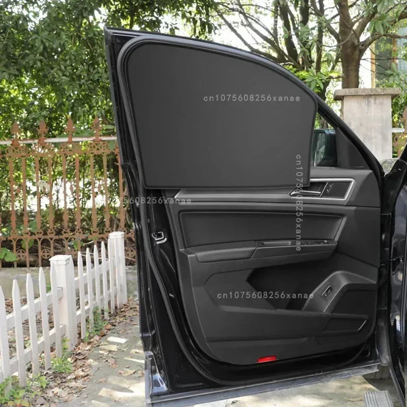 Car Magnetic Window Sunshades With 4/2pc UV Protection Function Privacy Sunshade Window Cover Middle Plate Privacy Curtain amagi