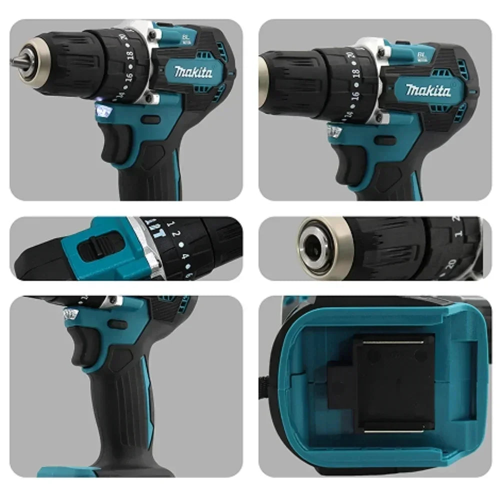 Makita Original DDF487 Cordless Driver Drill Brushless Electric Impact Screwdriver 18V Rechargeable Power Tool Makita Original