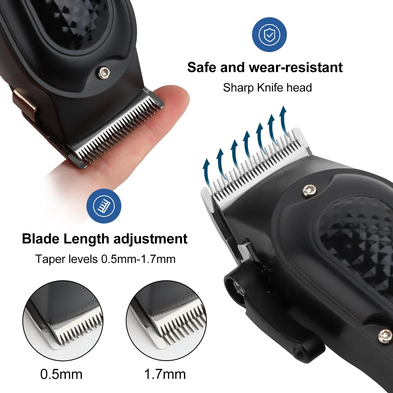 hiena 212 Professional Hair Cutter Mans Hair Clipper Set Metal Electric Cordless Hair Trimmer for Barber LCD Display Hair cutt