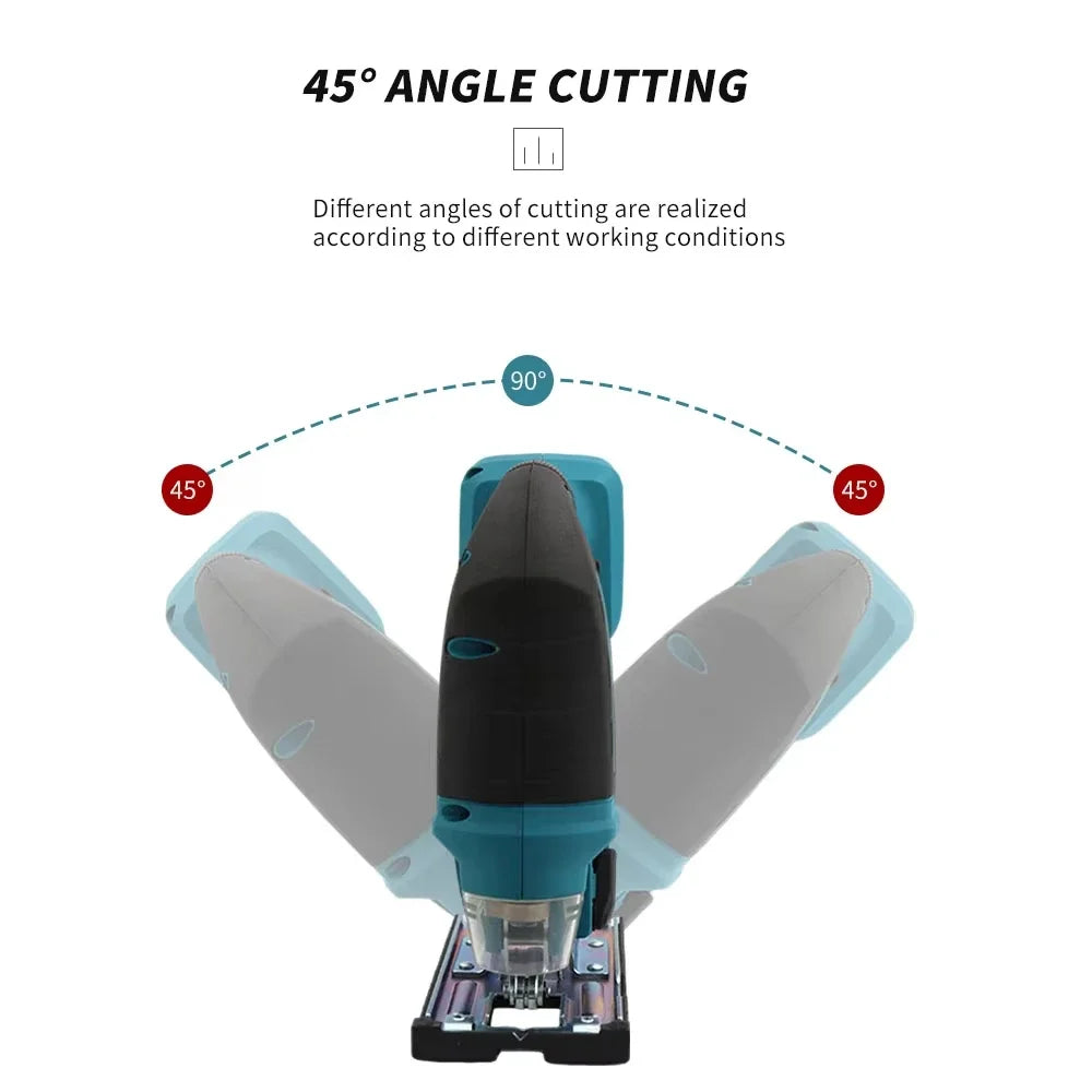 2025Makita DJV182Z 340W Brushless Jigsaw 18V Without Battery with Saw Blade Cordless Barrel Handle Portable Carpenter Power Tool