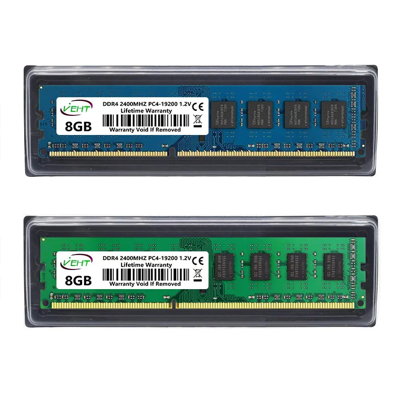 DDR2 DDR3 DDR4 4GB 8GB 16GB Desktop Memories Ram PC3 1.5V 8500 10600 12800 PC4 1.2V 2133 2400 2666Mhz Non-ECC DIMM Memory Ram