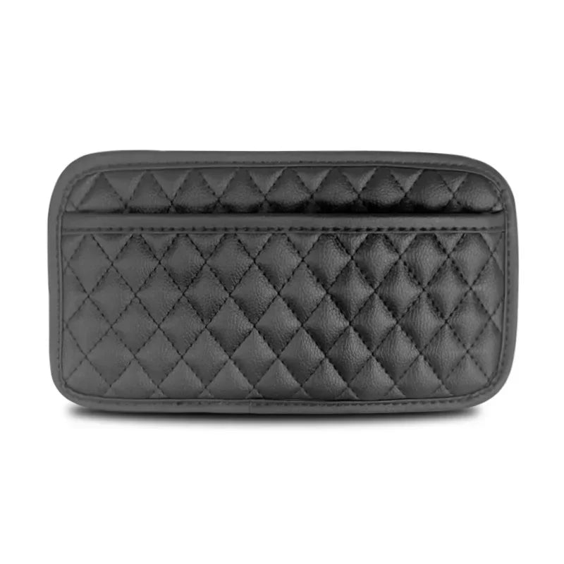 1Pc Car Adhesive Organizers Pocket Bags PU Leather Car Storage Box Collecting Bag For Cards Phone Key Car Interior Universal