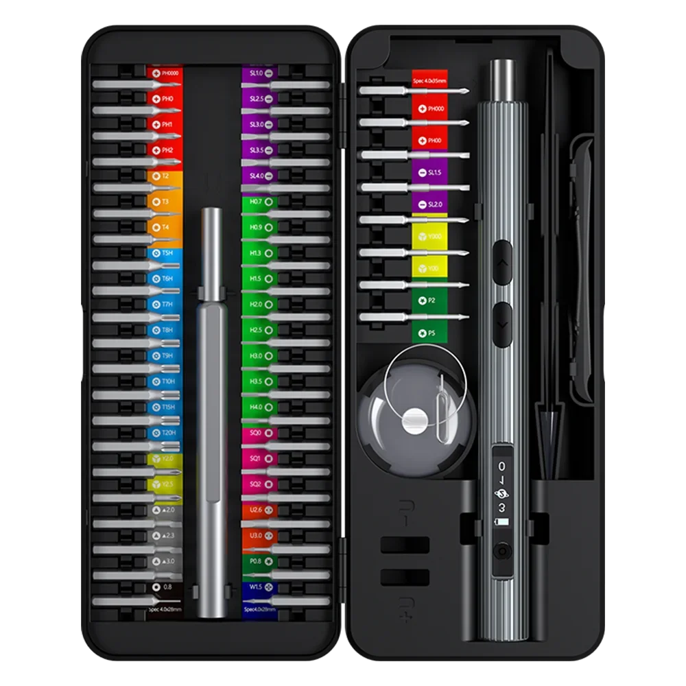 Precision Electric Screwdriver Sets 58 in 1 Tools Rechargeable Mini Small Kit Wireless Bits Glass Watch Mobile Cell Phone Repair