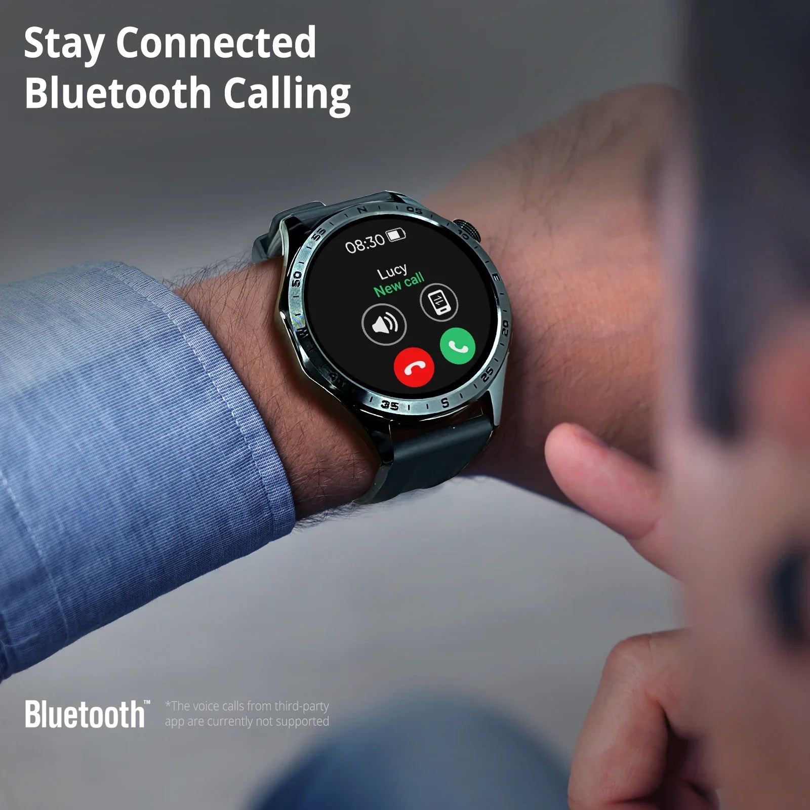 AIWR Peps 1R Smart Watch, GPS, 1.43” AMOLED, AI Watch Faces, ChatGPT, Heart Rate Sleep Monitor, 5ATM Waterproof for Android iOS