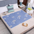 HOMEFISH Washable Mattress Urine Mat for Baby Toddlers Cute Cartoon Bed Protector Diaper Bedding Urine Pads Cloth Breathable