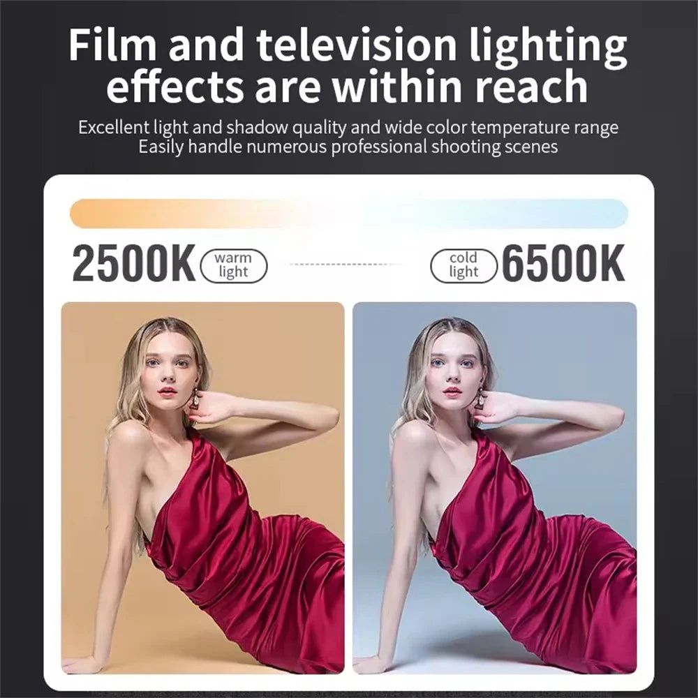 ZU80 COB Photo Studio Light Bi-Color 2500K-8500K LED Video Light CRI95+ TLCI97+ Photography Fill Lighting with Diffuser