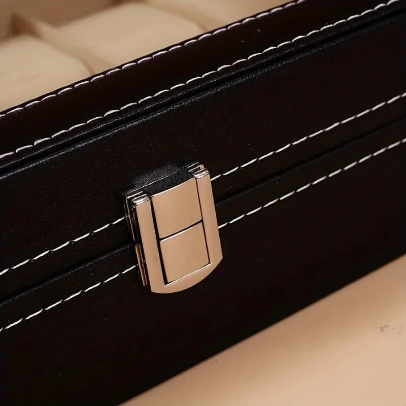 Exquisite High-end Large Capacity Watch Storage Box with Detachable Inner Lining Family Ornaments Men's Travel Gifts