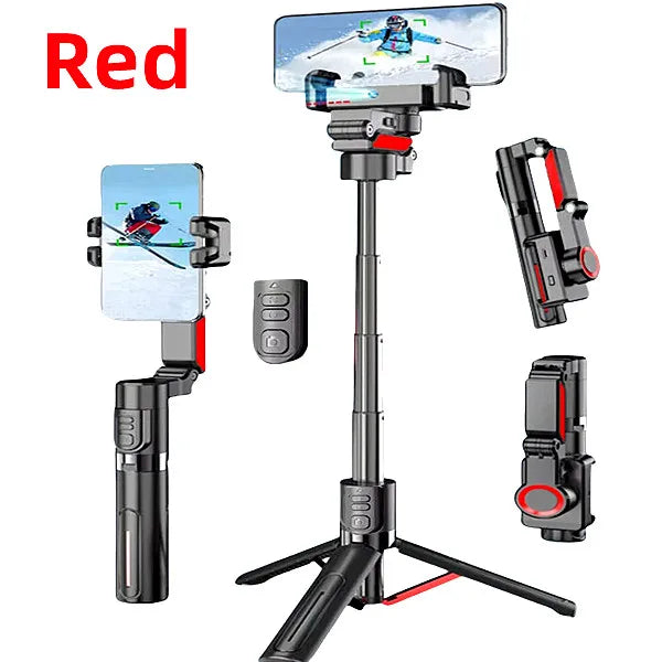 Roreta new Automatic face following Shooting Handheld Gimbal Stabilizer 360° Rotation Selfie Stick tripod For iPhone Smartphone